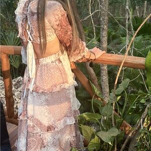 Open Back Maxi Dress Flowy